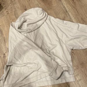 Old navy cowl neck athletic sweatshirt size medium cream